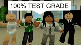 GETTING 100% ON A TEST (ROBLOX Meme)