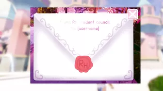 NEW SCHOOL INVITATION LETTER Concept! ???? CUTSCENE TEA SPILL! Roblox Royale High