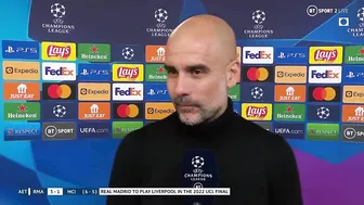 Stunned Pep Guardiola reacts to late Real Madrid comeback against Man City