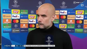 Stunned Pep Guardiola reacts to late Real Madrid comeback against Man City