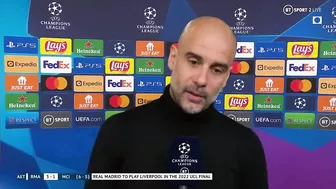 Stunned Pep Guardiola reacts to late Real Madrid comeback against Man City