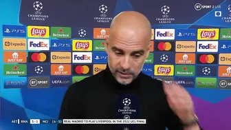 Stunned Pep Guardiola reacts to late Real Madrid comeback against Man City