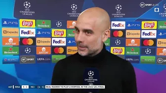 Stunned Pep Guardiola reacts to late Real Madrid comeback against Man City