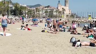 Beach Sitges????????????️Spain beach walk 2022