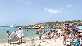 IBIZA Beach Spain Summer - Cala Tarida Enjoy In Music And Walk IBIZA Walking 4k (reupload)