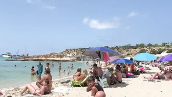 IBIZA Beach Spain Summer - Cala Tarida Enjoy In Music And Walk IBIZA Walking 4k (reupload)