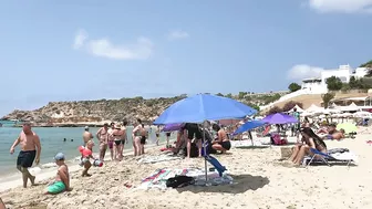 IBIZA Beach Spain Summer - Cala Tarida Enjoy In Music And Walk IBIZA Walking 4k (reupload)