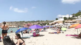 IBIZA Beach Spain Summer - Cala Tarida Enjoy In Music And Walk IBIZA Walking 4k (reupload)