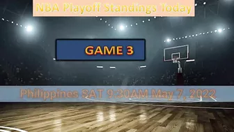 NBA PLAYOFFS STANDINGS TODAY MAY  5, 2022 | PLAYOFFS GAMES RESULT TODAY | PLAYOFFS STANDINGS