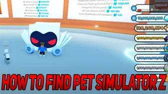 How to FIND and PLAY Pet Simulator Z (Roblox Pet Simulator Z)