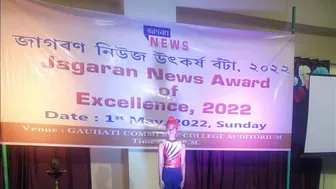 My yoga performance in an award function of Jagaran news.