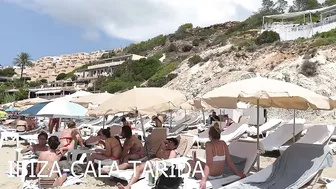 IBIZA Beach Spain Summer - Top IBIZA Beachside Cala Tarida Holiday in 2022 Walking 4K (reupload)