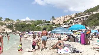 IBIZA Beach Spain Summer - Top IBIZA Beachside Cala Tarida Holiday in 2022 Walking 4K (reupload)