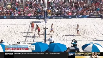 Women's Beach Volleyball NCAA Semifinal: USC 3, UCLA 0 - Highlights 5/7/22