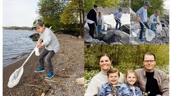 Princess ESTELLE and Prince OSCAR CLEAN-UP the BEACH for Nordic Coastal Cleanup Day