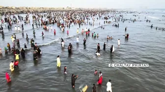 Karachi Sea View Beach | Drone View | Karachi Beautiful Beach | Karachi Traffic