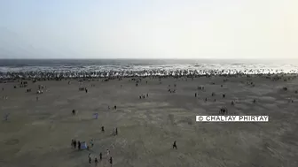 Karachi Sea View Beach | Drone View | Karachi Beautiful Beach | Karachi Traffic