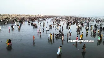 Karachi Sea View Beach | Drone View | Karachi Beautiful Beach | Karachi Traffic