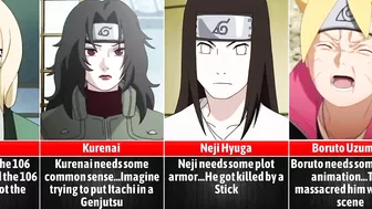 Needed of Naruto Characters I Anime Senpai Comparisons