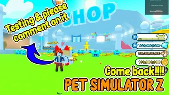 OMG??? Please!! Check the new update of the Small Games | Pet Simulator Z