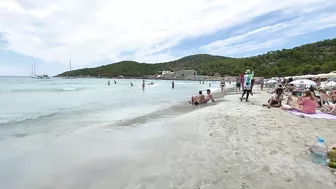 IBIZA Beach Spain Summer -Las Salines Holiday in Top Ibiza Beach Walking 4K TV (reupload)