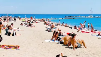 Barcelona beach walk 2022 / beach Sant Miquel ????????????️Spain best beaches