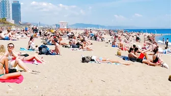 Barcelona beach walk 2022 / beach Sant Miquel ????????????️Spain best beaches