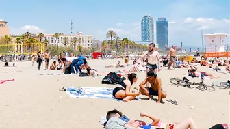 Barcelona beach walk 2022 / beach Sant Miquel ????????????️Spain best beaches