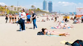 Barcelona beach walk 2022 / beach Sant Miquel ????????????️Spain best beaches