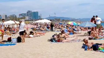 Barcelona beach walk 2022/ beach Bogadell????????????️Spain best beaches