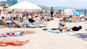 Barcelona beach walk 2022/ beach Bogadell????????????️Spain best beaches