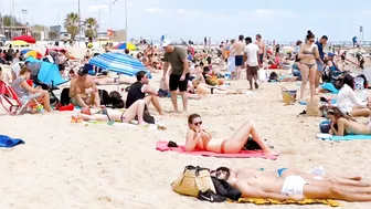 Barcelona beach walk 2022/ beach Bogadell????????????️Spain best beaches