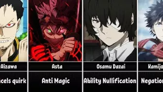 Anime Characters With The Ability To Nullify Powers