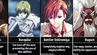 Anime Characters With The Ability To Nullify Powers