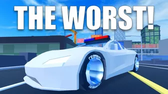 The Worst Vehicles in (Roblox Jailbreak)