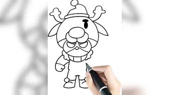 How To Draw Reindeer Nita | Reindeer Nita Drawing and Coloring | Brawl Stars