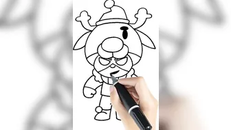 How To Draw Reindeer Nita | Reindeer Nita Drawing and Coloring | Brawl Stars