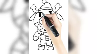 How To Draw Reindeer Nita | Reindeer Nita Drawing and Coloring | Brawl Stars