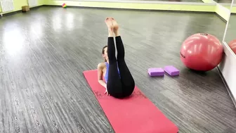 Legs Stretch exercise. Stretching Contortion and Gymnastics