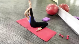 Legs Stretch exercise. Stretching Contortion and Gymnastics