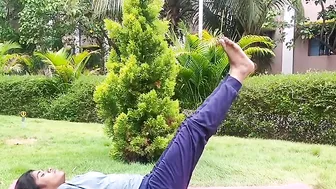 Utthan Padasana[Stretching Leg Pose]-Atthi Naturopathy & Yoga Medical College,Kakathoopu,Gudiyattam.