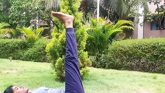 Utthan Padasana[Stretching Leg Pose]-Atthi Naturopathy & Yoga Medical College,Kakathoopu,Gudiyattam.