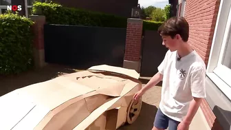 Olivier bouwt zijn eigen Lamborghini (van karton)