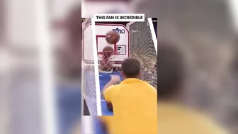 The most impressive thing a NBA fan has ever done!