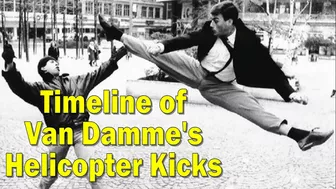 Van Damme Helicopter (jump spin kick) TimeLine - JCVD Greatest Kicks Compilation!