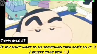 Shinchan sigma rule meme | Shinchan sigma rule memes compilation