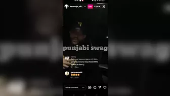 Karan aujla New instagram live today | Karan aujla live reply to sidhu moose wala | Gangsta song |