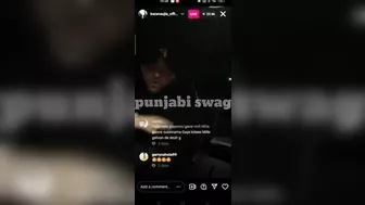 Karan aujla New instagram live today | Karan aujla live reply to sidhu moose wala | Gangsta song |