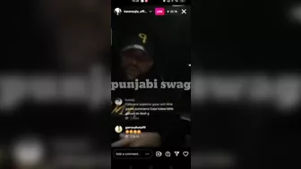 Karan aujla New instagram live today | Karan aujla live reply to sidhu moose wala | Gangsta song |