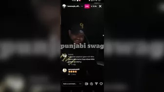 Karan aujla New instagram live today | Karan aujla live reply to sidhu moose wala | Gangsta song |